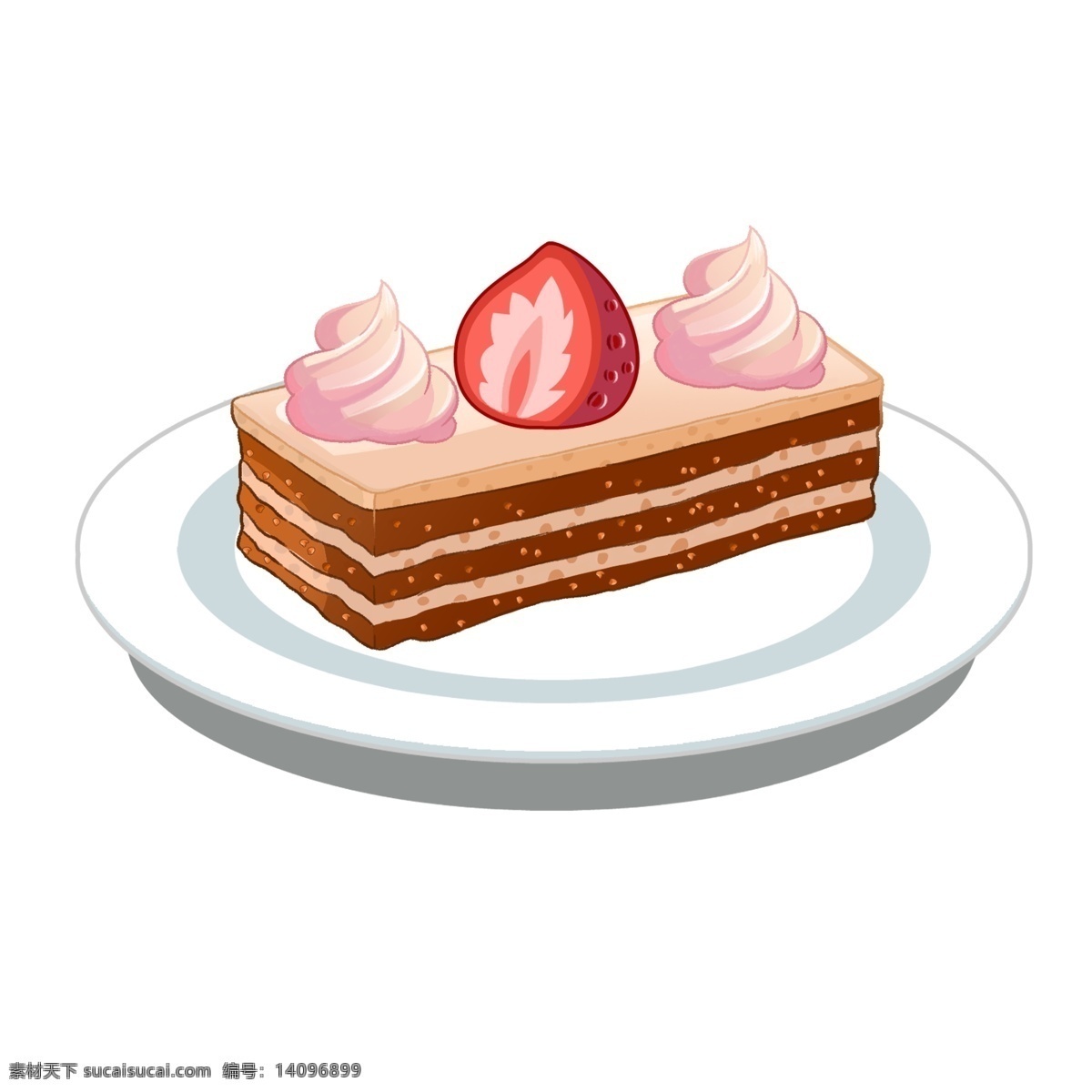 奶油 草莓 慕 斯 蛋糕 甜点 甜食 下午茶 点心 粉色 碟子 糕点 西点 美食